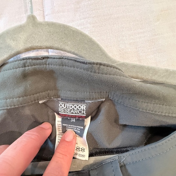 Outdoor Research Voodoo Pants Men's 34x30 grey Hiking Cargo - Picture 2 of 2